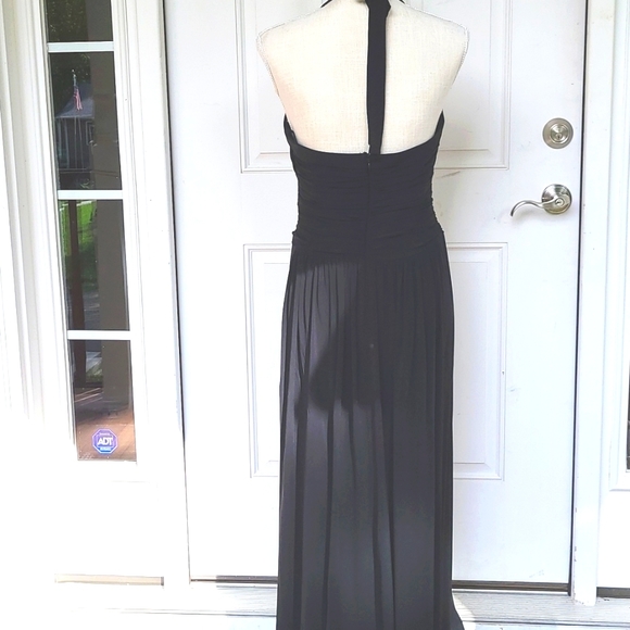 BCBG MAXAZRIA BLACK GOWN LARGE - Picture 4 of 6